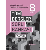 TUDEM YAYINLARI 8.SINIF LGS TÜM DERSLER SAYISAL BECERİ TEMELLİ SORU BANKASI