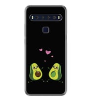 TCL 10L 10 Plus 10SE 20E 20SE 30SE L7 Kılıf Desemli Silikon Aşık Avokadolar 1642