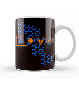 Love Chemistry Science Laboratory Medicine Pharmacist Clinic Kupa Bardak Porselen