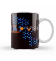 Love Chemistry Science Laboratory Medicine Pharmacist Clinic Kupa Bardak Porselen