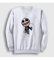 Presmono Unisex Beyaz Bonesy Gorillaz Sweatshirt 54419tt (Beyaz)