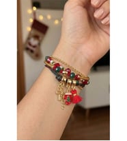YILBAŞI NOEL ZİNCİR BONCUK İP CHARM BİLEKLİK