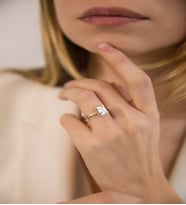 MYOROGOLD, 14 Ayar Altın Baget Yüzük