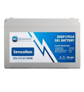 Sensation 12V Volt 210 Ah Jel Akü (Deep Cycle Jel Akü)