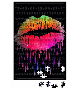 Şeker Gibi Dudaklar Puzzle 240 Parça Yapboz