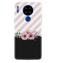 Reeder P13 Blue Max Lite Kılıf Desenli Silikon Strip Pink Flowers