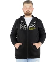 Mode XL Erkek Sweat Kapşonlu Fermuarlı Riv 22522 Siyah