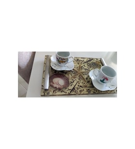 DENİZ MANZARALI TEPSİ - 12406