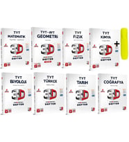 3D Yayınları TYT Tüm Dersler Video Destekli Defter Seti 8 Kitap