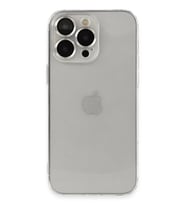 Newface Apple iPhone 13 Pro Max Kılıf Luko Lens Silikon - Gümüş