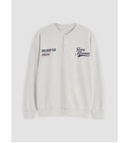 LCW Kids Bej Baskılı Erkek Çocuk Sweatshirt