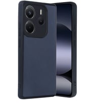 Redmi Note 14 4G Kılıf Şık Tasarımlı Premium Aras Deri Kapak (Lacivert)