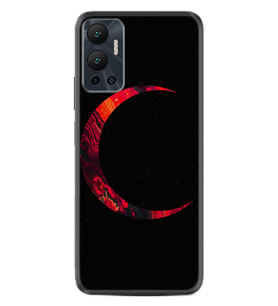 Infınix Hot 12 Kılıf Silikon Desen Özel Seri Red Moons 1747