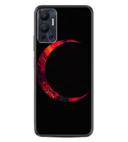 Infınix Hot 12 Kılıf Silikon Desen Özel Seri Red Moons 1747