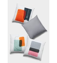 Gri Geometrik Çift Taraflı 4'lü Set Kırlent Kılıfı 4KR042
