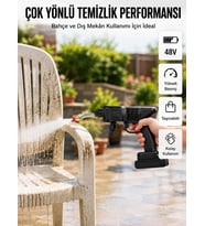 2025 Model 48V Şarjlı Basınçlı Yıkama Tabancası Orijinal Seri
