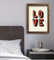 BK Gift Yatak Odası Konseptli Doğal Masif Ahşap Çerçeveli Tablo 45x65cm-7