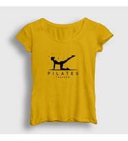 Presmono Kadın Sarı Trainer Instructor Hediye Pilates T-Shirt 514938tt (Sarı)