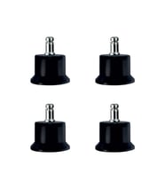 Bekleme Bingo Ayak Geçmeli Pimli - 50MM - Siyah 11MM HKS282 - 4 Adet