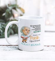 Fizik Öğretmeni Tasarımlı Kişiye Özel Kupa Bardak (Beyaz)