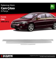 Honda Civic Krom Cam Çıtası 6 Prç 2006-2012