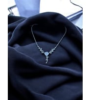 NobbyShop 925 AYAR GÜMÜŞ MANOLYA ÇİÇEĞİ KOLYE, RODYUMLU GÜMÜŞ KOLYE, GÜMÜŞ KOLYE