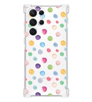 PrintiFy Samsung Galaxy S21 Ultra Uyumlu Water Color 6 Baskılı Şeffaf Köşe Korumalı Antişok Kılıf