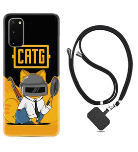 Samsung A02S A03S A10 A12 A13 A21S A22 Kılıf Boyun Askılı Silikon Cat G 1677