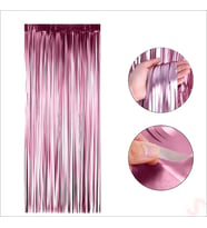 Kapı, Duvar ve Arka Fon Saçaklı Perde 1mt x 2mt - Pembe (STD)