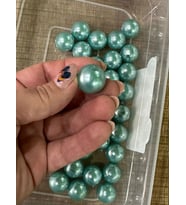 2 CM  10 ADET DELİKLİ TAKI BONCUĞU KOLYE GİYİM AKSESUARI