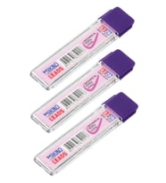 Kalem Ucu 2B 0,5 mm 3 Adet Mekanik Uçlu Otomatik Kurşun Kalem Ucu 2B 60mm x 0,5mm Siyah Mikro Uç Kısa