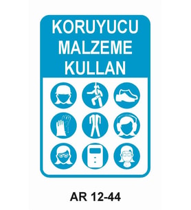 İŞ GÜVENLİĞİ UYARI LEVHASI 1 ADET PVC 21 X 29CM