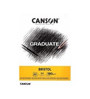 Canson Çizim Bloğu Graduate Cangrad Bristol 20 SY A4 180 GR (Beyaz)