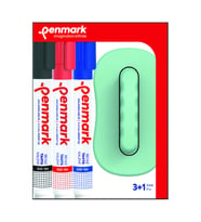 Penmark Beyaz Tahta Kalemi 3Lü Set + Silgi