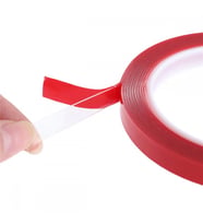Çift Taraflı Şeffaf Akrilik Silikon Bant 10mm x 10 Metre