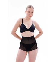 Mulvxbrf Brf02 Siyah Mı 2706 Lazer Tül Toparlayıcı Slip Hayalet Külot Korse (Mulvix)