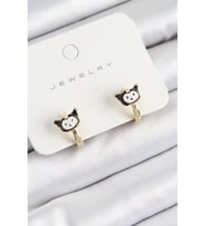 Pirinç Kuromi Model Gold Renk Çocuk Küpe - TJ-BKP10909
