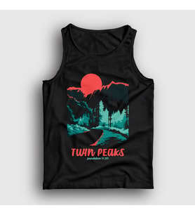 Presmono Unisex Siyah Welcome To Twin Peaks Atlet 494037tt