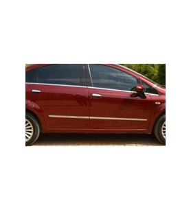 Fiat Linea 2007> Krom Yan Kapı Çıtası 4 Parça Paslanmaz Çelik