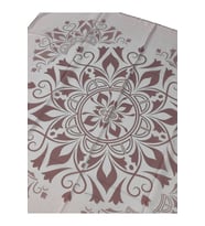 Mısırlı Eşarpları Emprime Krep Etnik Desen Eşarp (Vizon)