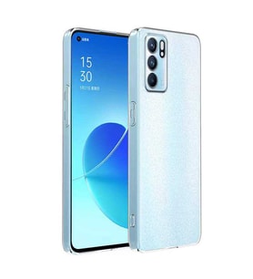 Oppo Reno 6 4G Kılıf Şeffaf İnce ve Esnek Süper Silikon Kılıf (Renksiz)