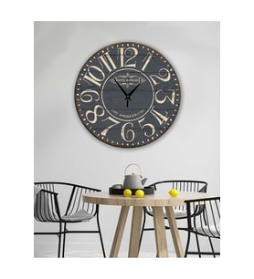 Retro Tasarımlı Duvar Saati 35X35 CM (Karışık)