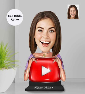 Kişiye Özel İnternet Kadın Ahşap Eco Biblo -2