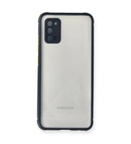 Samsung Galaxy A02s Kılıf Miami Şeffaf Silikon - Lacivert