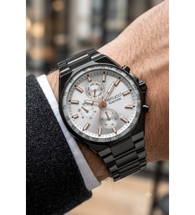 Ferrucci İnce Bilekli Erkeklere Özel Kasa Çap 43mm Fonksiyonlu Çelik Kordon&Kasa Erkek Kol Saati
