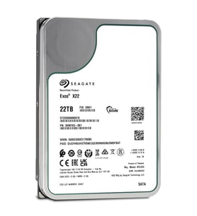 SEAGATE 22TB EXOS X22 ST22000NM001E 512MB 7200RPM SATA-3 NAS VE GÜVENLİK DİSKİ