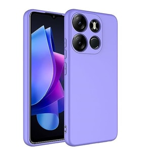 Coverzone Tecno Spark Go 2023 ?le Uyumlu K?l?f Z-Mara Lansman Vieri Tam Koruma Arka Kapak Kamera Koruma �?k?nt?l? P�r�zs�z Y�zey Lila