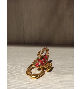 Swarovski Taşlı Akrep Mücevherlik / Dekoratif Biblo (Beyaz)