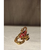 Swarovski Taşlı Akrep Mücevherlik / Dekoratif Biblo (Beyaz)
