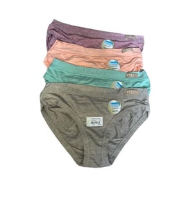 Berrak 4 Adet Bambu Bikini Külot (Karışık)